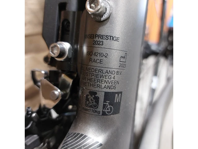 Racefiets koga, kinsei prestige, grijs / chroom - afbeelding 10 van  20