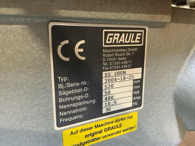 Radiaal afkortzaag, grauler, zs 200 n, grijs, 2004 - afbeelding 7 van  11