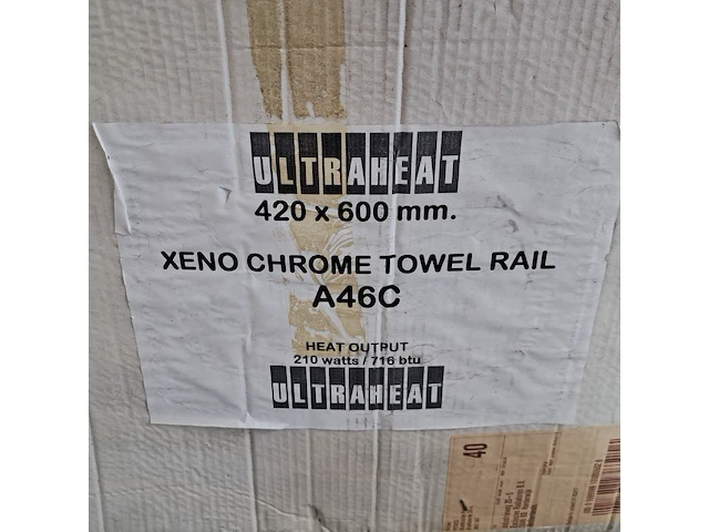 Radiator, ultraheat, xeno, chroom - afbeelding 4 van  4