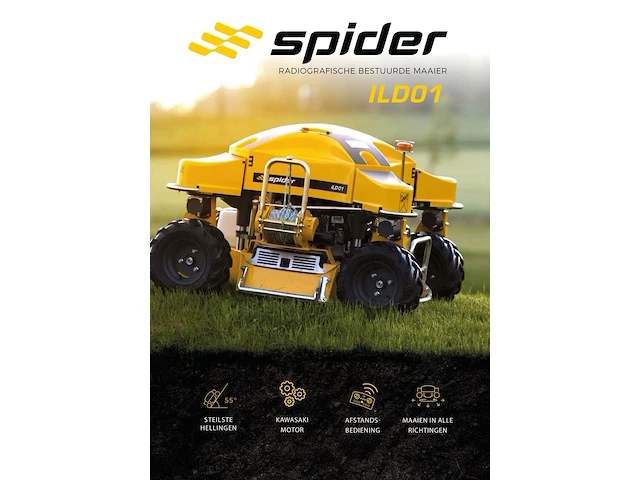 Radiografische maaier met lier spider, ild01, geel, bouwjaar 2015 - afbeelding 8 van  12