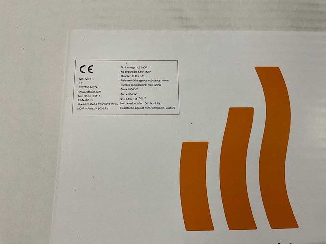 Radson banga handdoekradiator 1056w - afbeelding 9 van  9