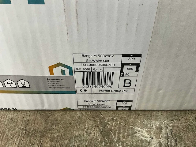 Radson banga m handdoekradiator 370w (7x) - afbeelding 6 van  7