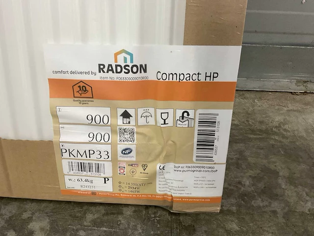 Radson compact hp 11 paneelradiator 2934w (3x) - afbeelding 6 van  8