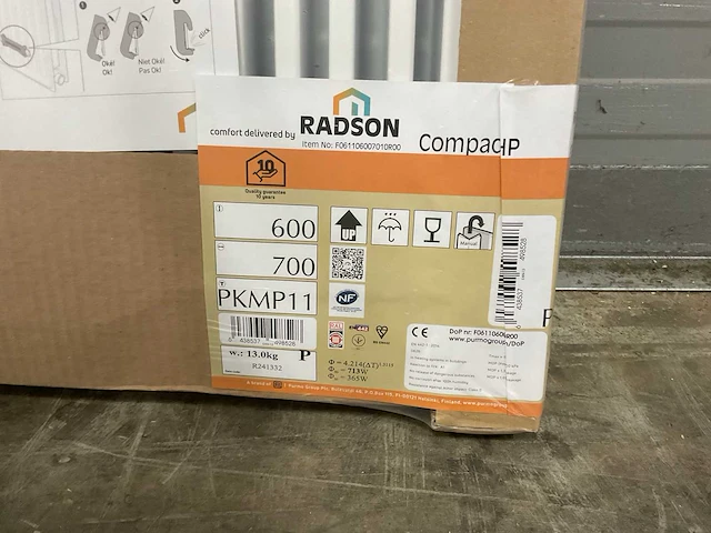 Radson compact hp 11 paneelradiator 713w (2x) - afbeelding 5 van  6
