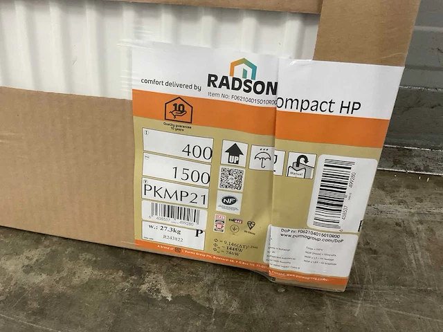 Radson compact hp 21 paneelradiator 1445w (4x) - afbeelding 6 van  7