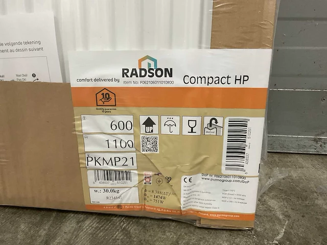 Radson compact hp 21 paneelradiator 1474w (4x) - afbeelding 5 van  7