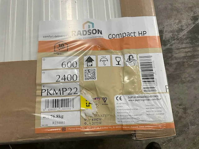 Radson compact hp 21 paneelradiator 4102w (6x) - afbeelding 7 van  9