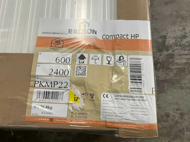 Radson compact hp 21 paneelradiator 4102w (6x) - afbeelding 8 van  9