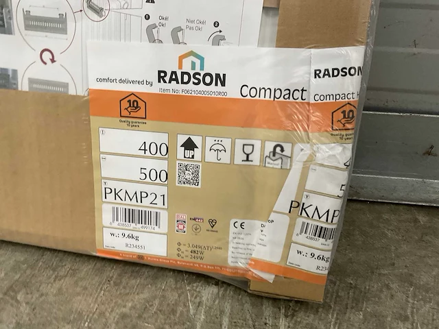 Radson compact hp 21 paneelradiator 482w (8x) - afbeelding 4 van  6