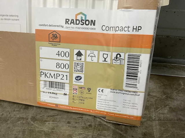 Radson compact hp 21 paneelradiator 770w (3x) - afbeelding 6 van  7