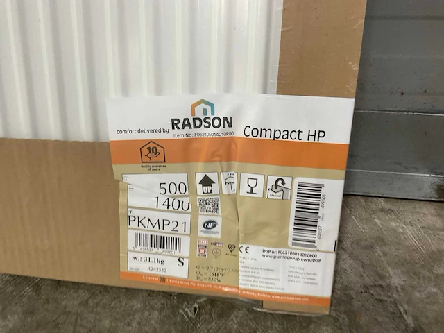 Radson compact hp 22 paneelradiator 1618w (5x) - afbeelding 5 van  7