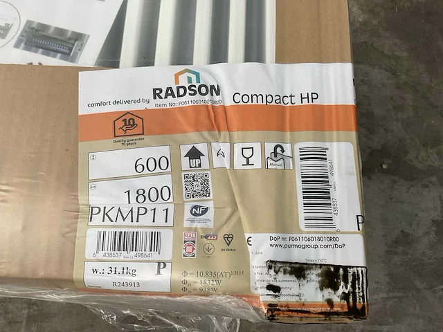 Radson compact hp 22 paneelradiator 1832w (5x) - afbeelding 5 van  7