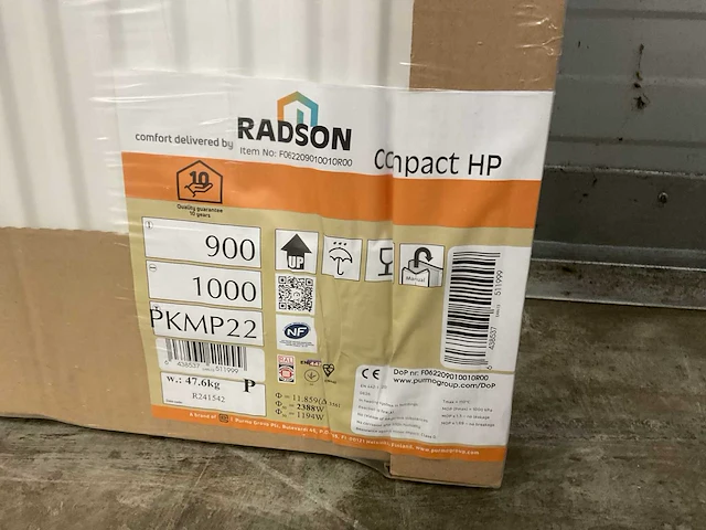 Radson compact hp 22 paneelradiator 2388w (3x) - afbeelding 6 van  9
