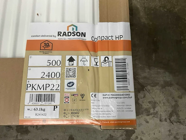 Radson compact hp 22 paneelradiator 3528w (3x) - afbeelding 4 van  5