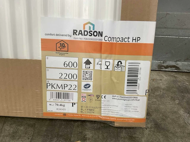 Radson compact hp 22 paneelradiator 3760w (6x) - afbeelding 5 van  8