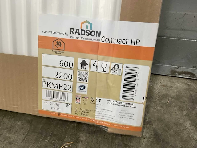 Radson compact hp 22 paneelradiator 3760w (6x) - afbeelding 6 van  8