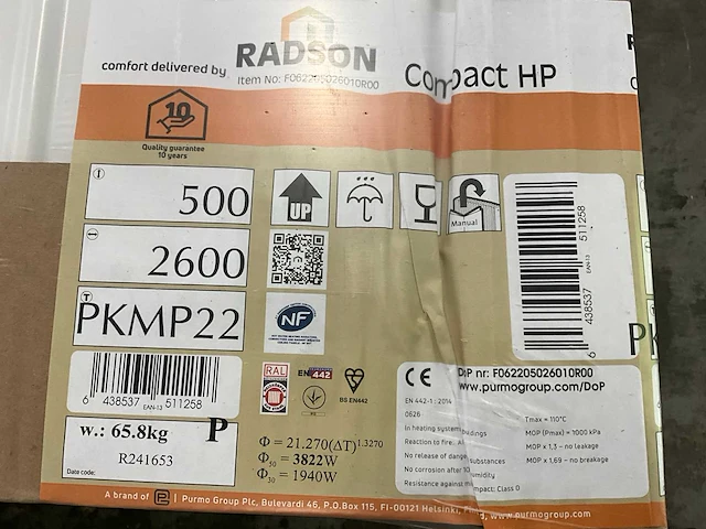 Radson compact hp 22 paneelradiator 3822w (3x) - afbeelding 3 van  5