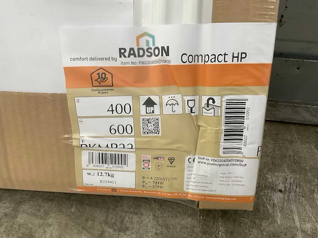 Radson compact hp 22 paneelradiator 733w (7x) - afbeelding 6 van  8