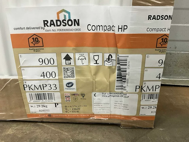 Radson compact hp 33 paneelradiator 1304w (4x) - afbeelding 3 van  5