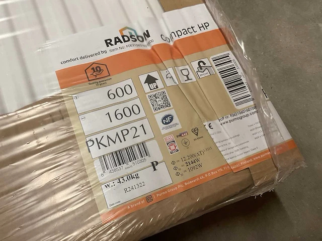 Radson compact hp 600x1600mm pkmp21 radiator - afbeelding 2 van  2