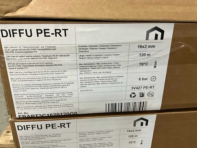 Radson diffu pe-rt rol vloerverwarmingsbuis 120m1 (6x) - afbeelding 3 van  3
