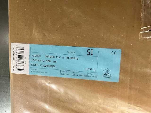 Radson flores elektrische handdoekradiator 1250w - afbeelding 3 van  4