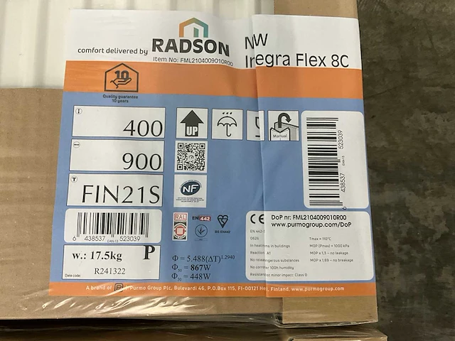 Radson integra flex 8c 21 paneelradiator 867w (4x) - afbeelding 4 van  5