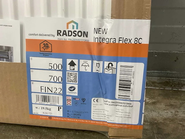 Radson integra flex-8c 22 paneelradiator 1029w (6x) - afbeelding 7 van  8