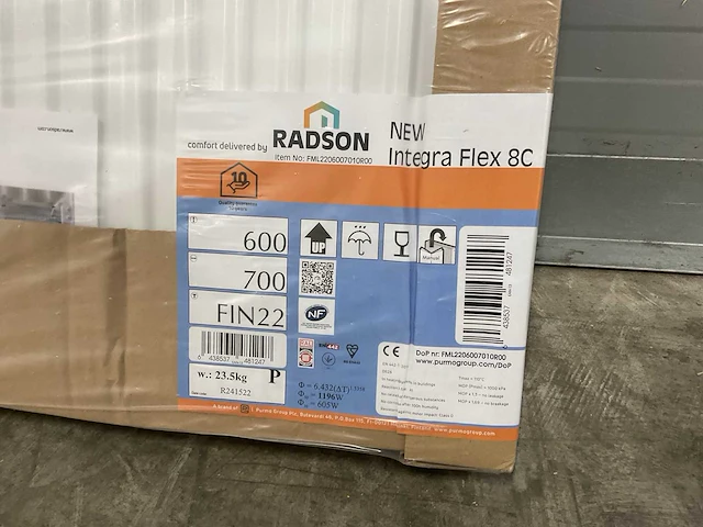 Radson integra flex-8c 22 paneelradiator 1196w (2x) - afbeelding 4 van  6