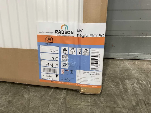 Radson integra flex-8c 22 paneelradiator 1439w (3x) - afbeelding 6 van  7