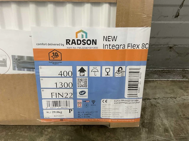 Radson integra flex-8c 22 paneelradiator 1587w (4x) - afbeelding 7 van  10
