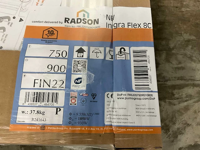 Radson integra flex 8c 22 paneelradiator 1850w (4x) - afbeelding 4 van  5