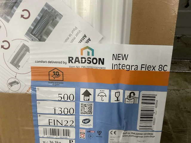 Radson integra flex-8c 22 paneelradiator 1911w (6x) - afbeelding 6 van  9