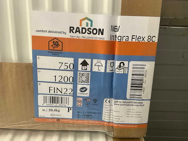 Radson integra flex 8c 22 paneelradiator 2466w (8x) - afbeelding 5 van  5