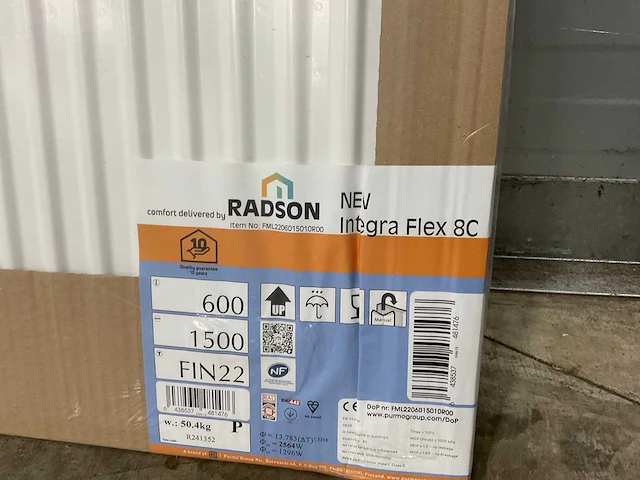 Radson integra flex-8c 22 paneelradiator 2564w (3x) - afbeelding 5 van  7