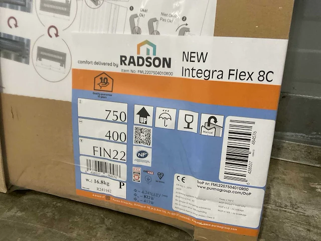 Radson integra flex-8c 22 paneelradiator 822w (8x) - afbeelding 6 van  8