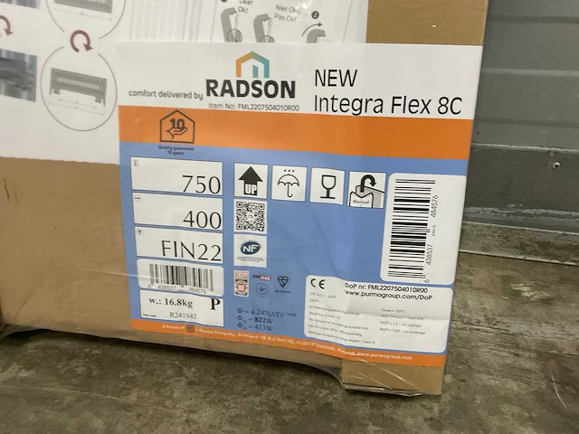 Radson integra flex-8c 22 paneelradiator 822w (8x) - afbeelding 7 van  8