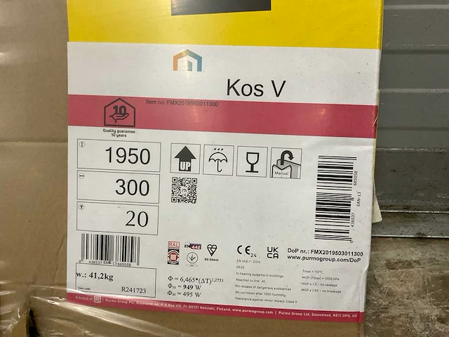 Radson kos v hp 20 paneelradiator 949w (6x) - afbeelding 6 van  7