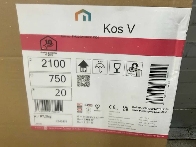 Radson kos v paneelradiator 2302w (2x) - afbeelding 5 van  5