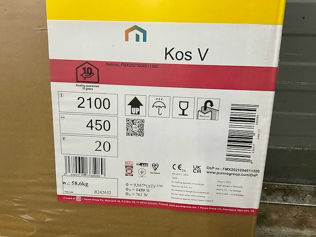 Radson kos v verticale paneelradiator 1459w (3x) - afbeelding 5 van  5