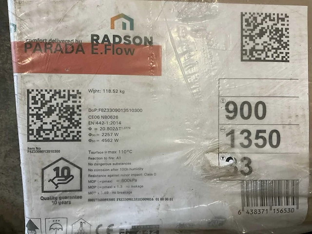 Radson parada e. flow paneelradiator - afbeelding 3 van  3