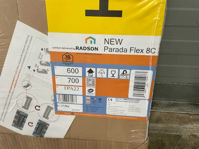 Radson parada flex-8c 22 paneelradiator 1173w (2x) - afbeelding 5 van  7