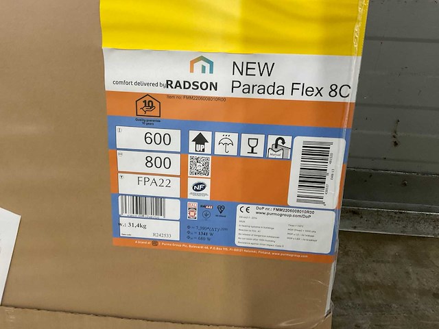 Radson parada flex-8c 22 paneelradiator 1341w (8x) - afbeelding 5 van  11