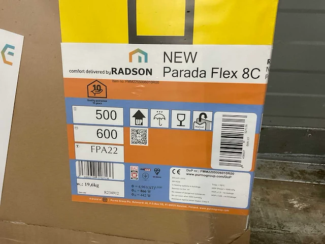 Radson parada flex-8c 22 paneelradiator 866w (5x) - afbeelding 7 van  7
