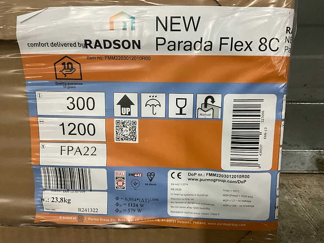 Radson parada flex 8c 22 radiator 1124w (6x) - afbeelding 2 van  5