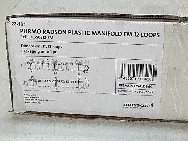 Radson polyamide verdeler fm 12 groeps - afbeelding 4 van  4