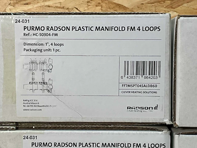 Radson polyamide verdeler fm 4 groeps (4x) - afbeelding 4 van  4