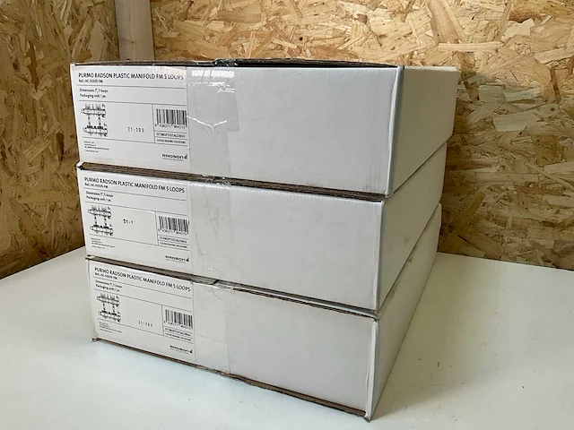 Radson polyamide vloerverwarmingsverdeler 5 groeps (3x) - afbeelding 2 van  4