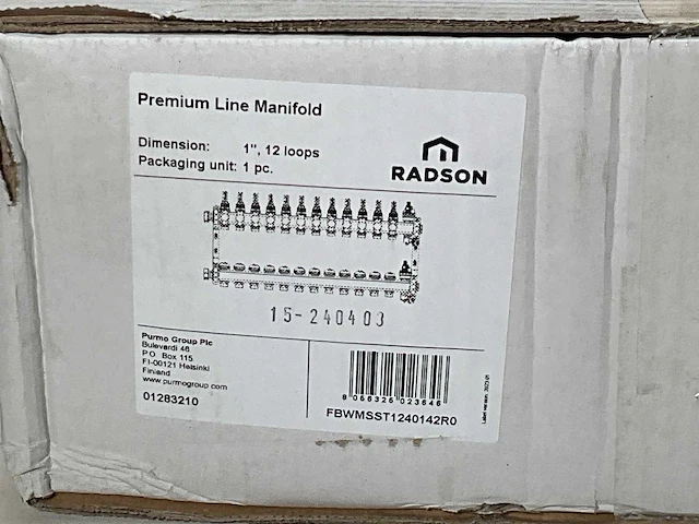 Radson premium rvs verdeler 12-groeps - afbeelding 3 van  3