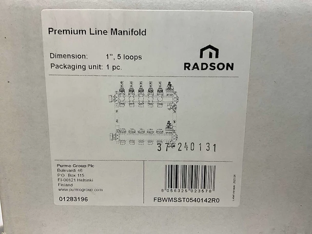 Radson premium rvs verdeler 5-groeps (4x) - afbeelding 3 van  3
